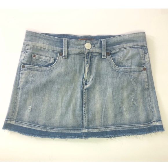 Seven7 Mini Skirt Raw Hem. Size 27 - Picture 1 of 6
